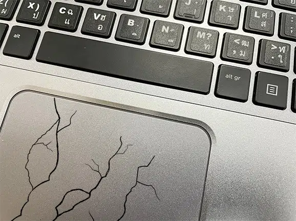 Cracked Touchpad, Cracked Trackpad